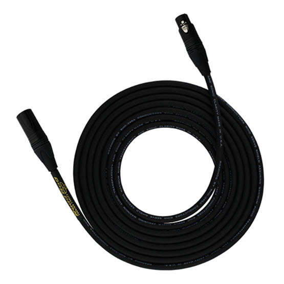 HOGM-25.K ROADHOG 25FT MICROPHONE CABLE BLACK NEUTRIK XLR CONNECTORS